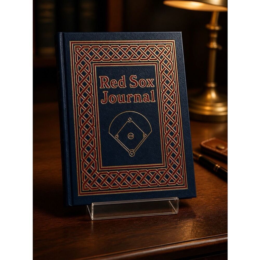RED SOX JOURNAL COLLECTORS EDITION NEW! BOUND IN GENUINE LEATHER